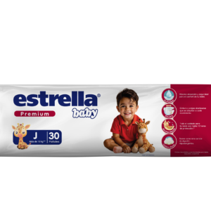 PAÑALES ESTRELLA BABY PREMIUN JUNIOR HIPERPACK 4 X 30 U